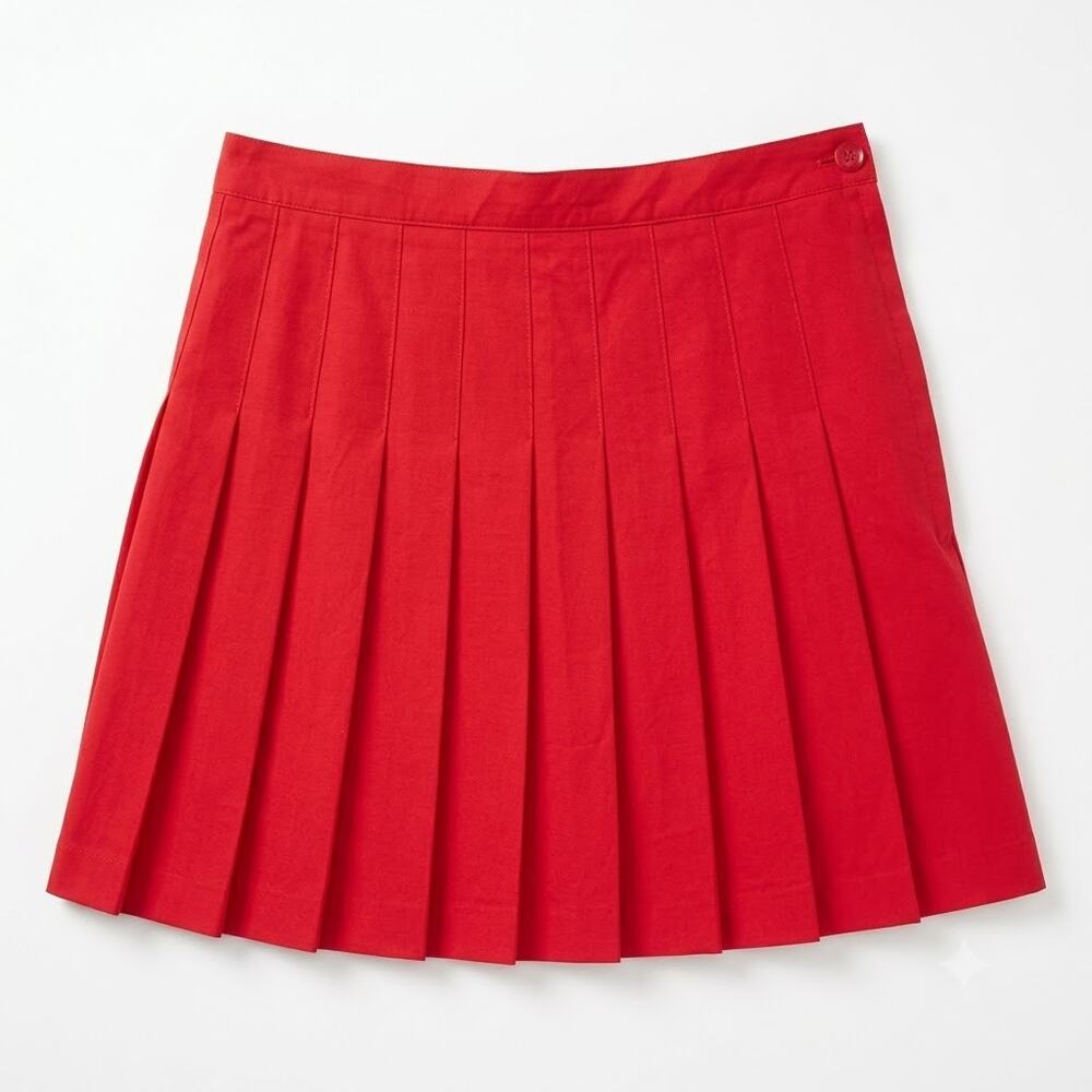 Prince Sportswear Vintage 80s 90s Tennis Pickleball Skirt Red Pleated Women 10